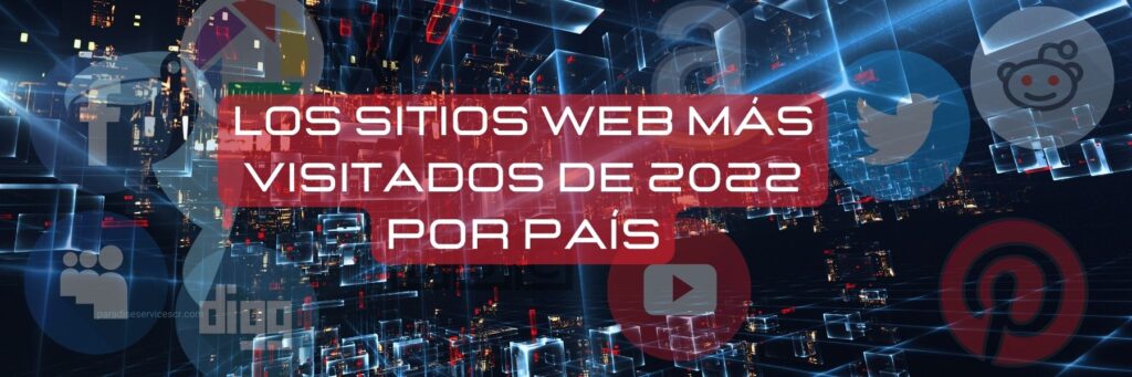 Web Trends 2022.  Los Sitios web más visitados (por país)